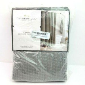 Threshold Waffle Shower Curtain 72 x 72 inches, Gray